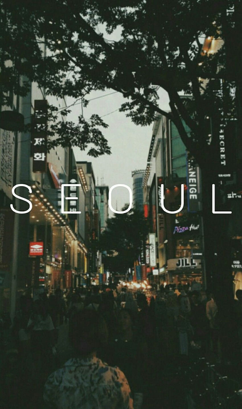 Seul nocą, Korea Południowa - Seul Korea Tapeta na telefon HD