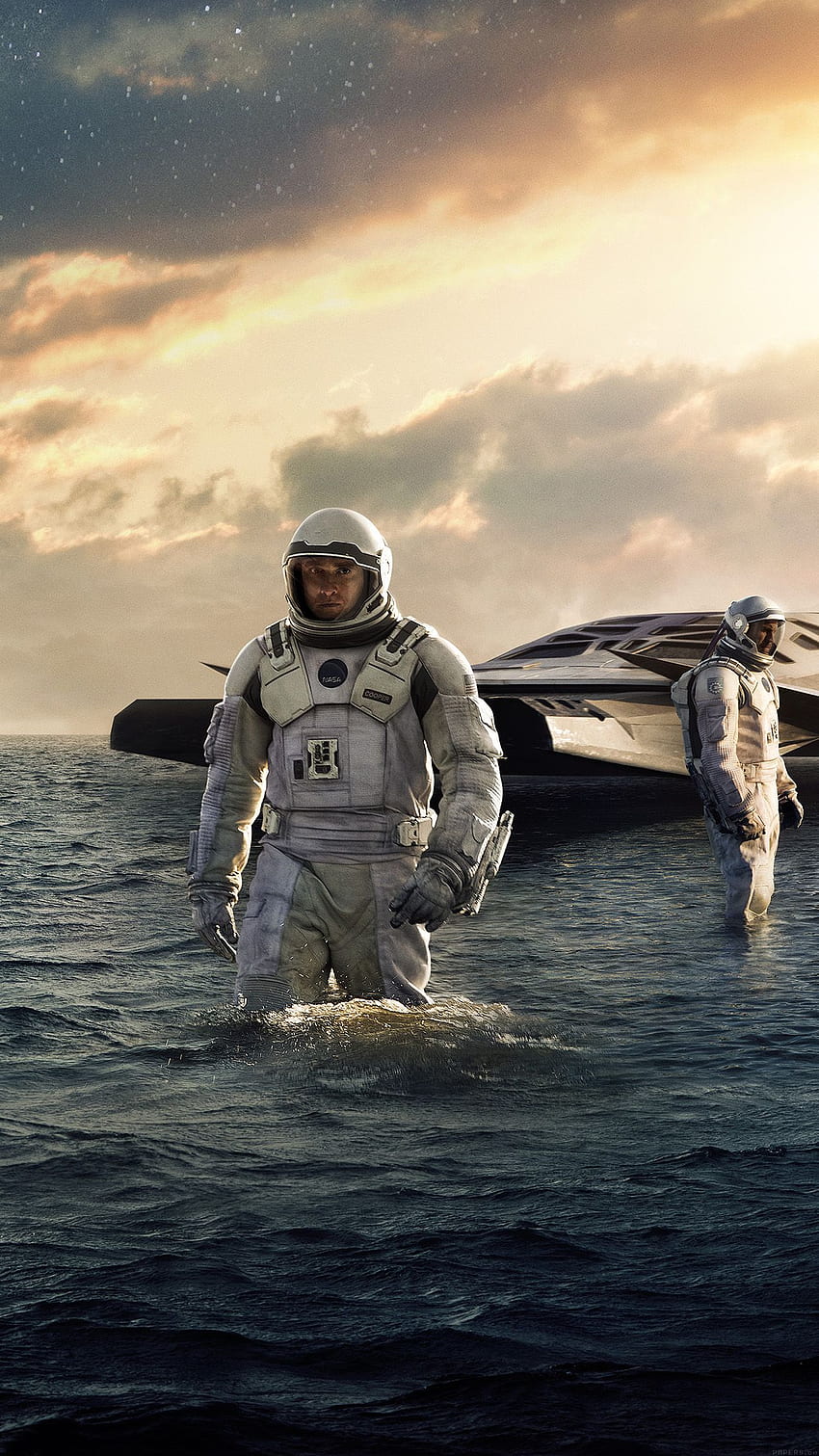 iPhone 6 - interstellare Meeresfilm-Weltraumkunst, Kino HD-Handy-Hintergrundbild