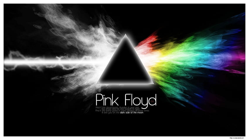 pink floyd, znak, tekst, grafika, trójkąt Pełne tło. Sztuka Pink Floyd, Pink Floyd, Pink Floyd Tapeta HD