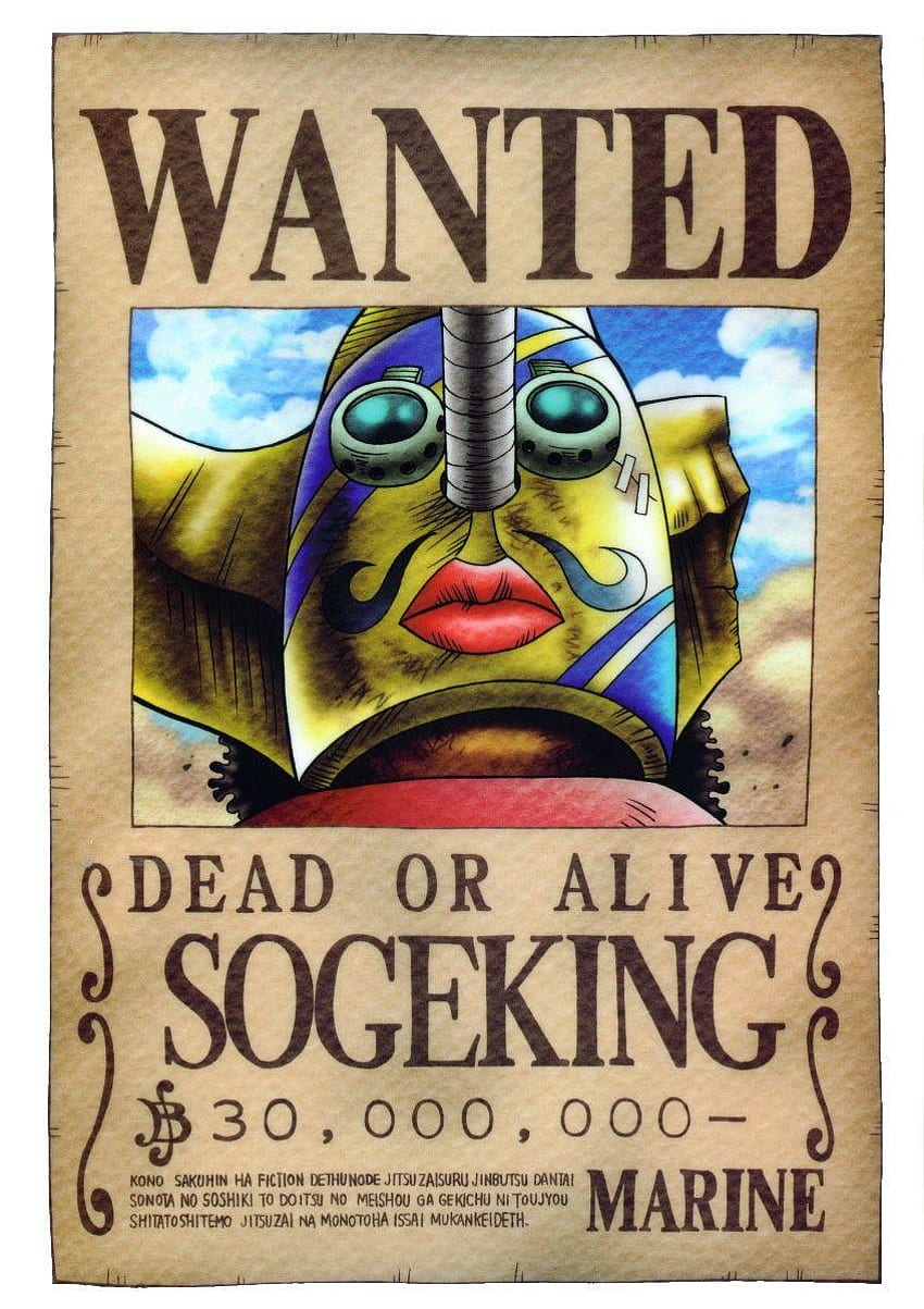 Wanted Poster One Piece, Ussop Bounty HD тапет за телефон