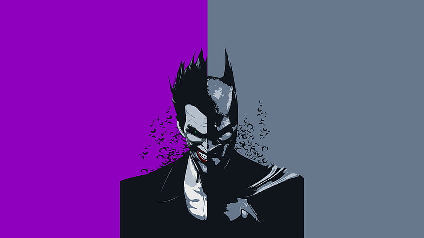 Face-off, Batman y Joker, ilustraciones fondo de pantalla