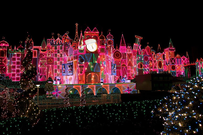 Castle Disney Christmas HD wallpaper