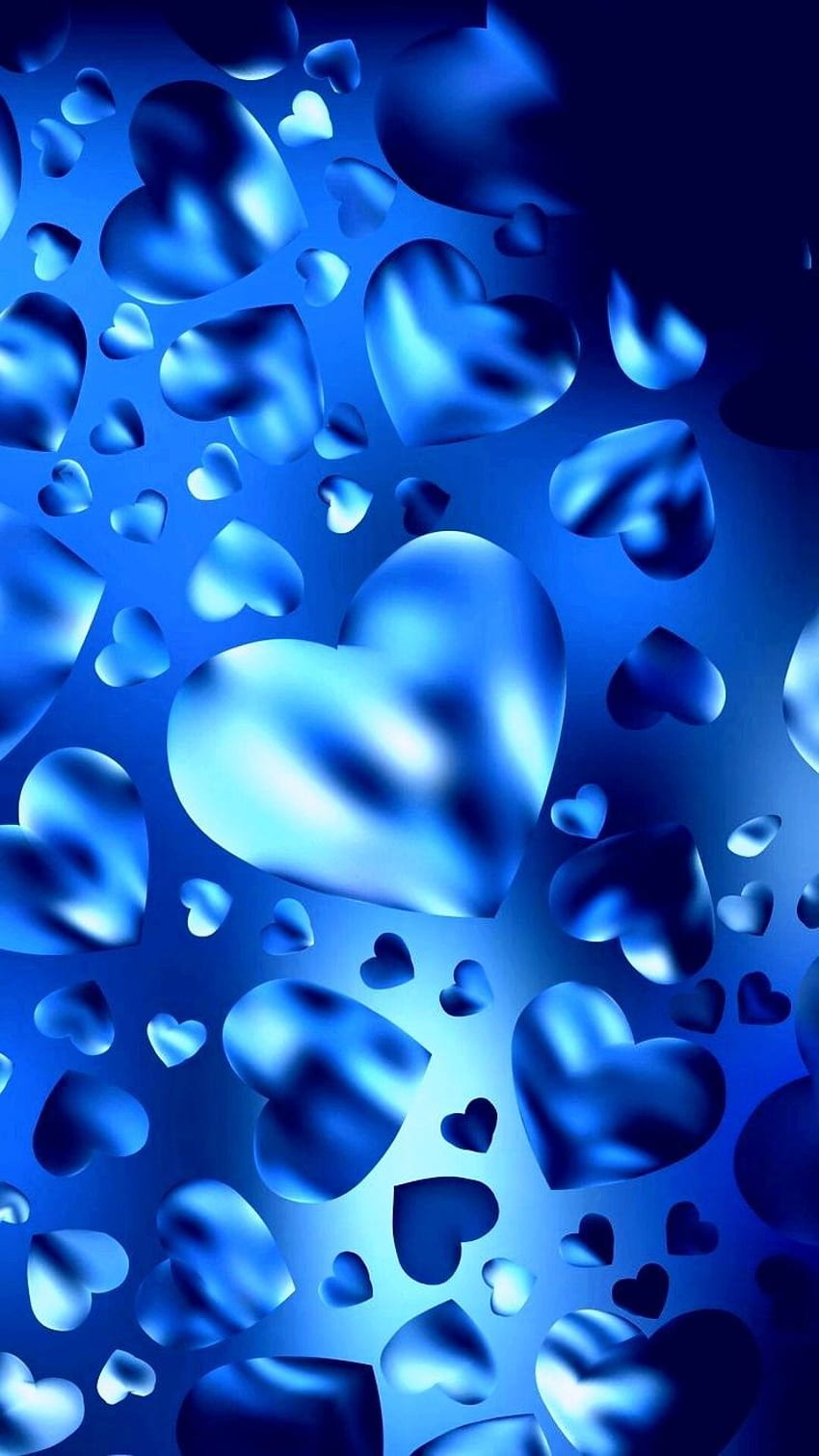 Blue heart live ideas. heart , , love, Cute Blue Hearts HD phone ...