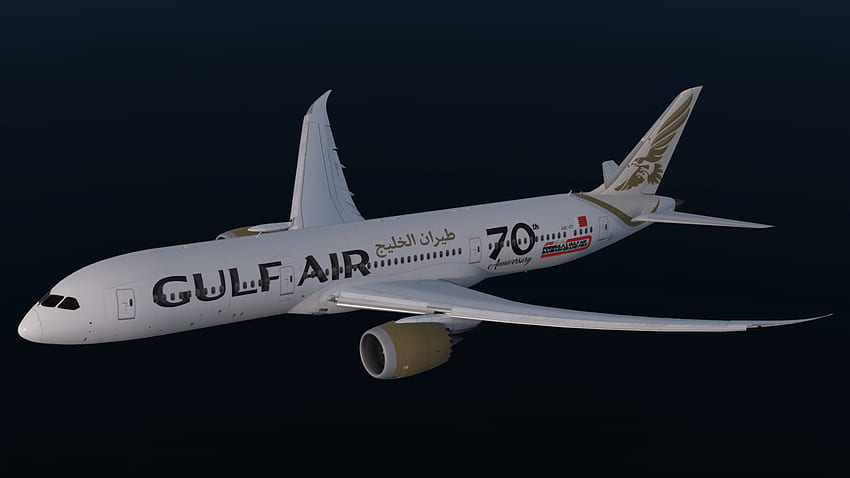 Gulf Air 787 9 (A9C FF) 787 IniBuilds Forum HD wallpaper