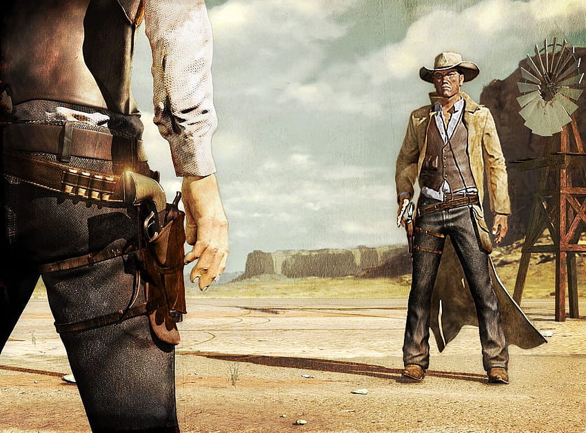 Reconnaissance on Tolkeen Ch 2 - a Mexican Standoff. Ladies in Hades and the Dyval Wears Prada. Western gunslinger art, Cowboy art, Western movies, Western Gunfight HD wallpaper