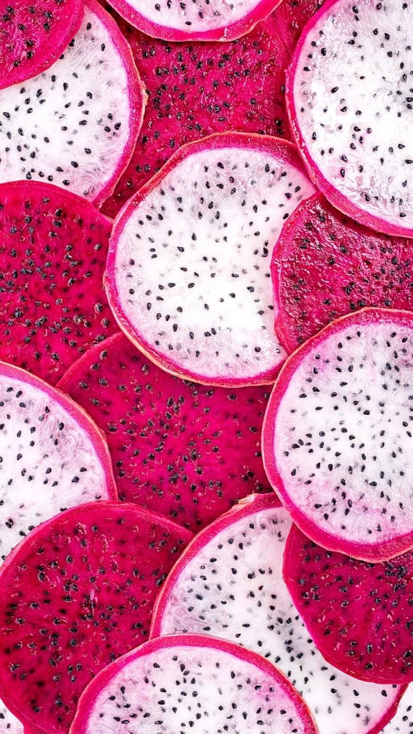 Dragonfruit with half wallpaper on pink background 6173842 Stock Photo at  Vecteezy