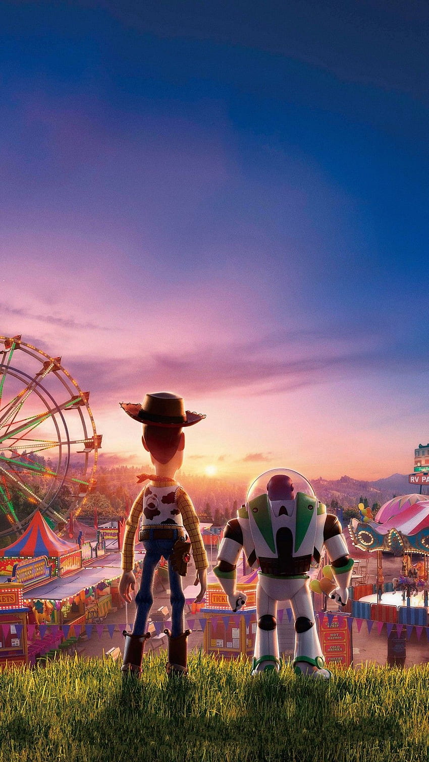 Woody e Buzz Lightyear su Toy Story 4. Sfondo del telefono HD
