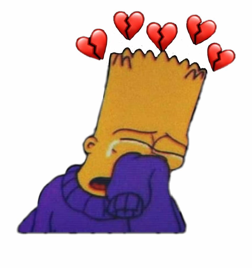 Bart simpson sad broken heart HD wallpapers