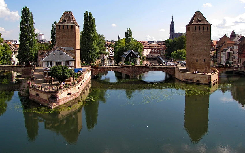 Strasbourg, France, France, bridge, Strasbourg, town HD wallpaper | Pxfuel
