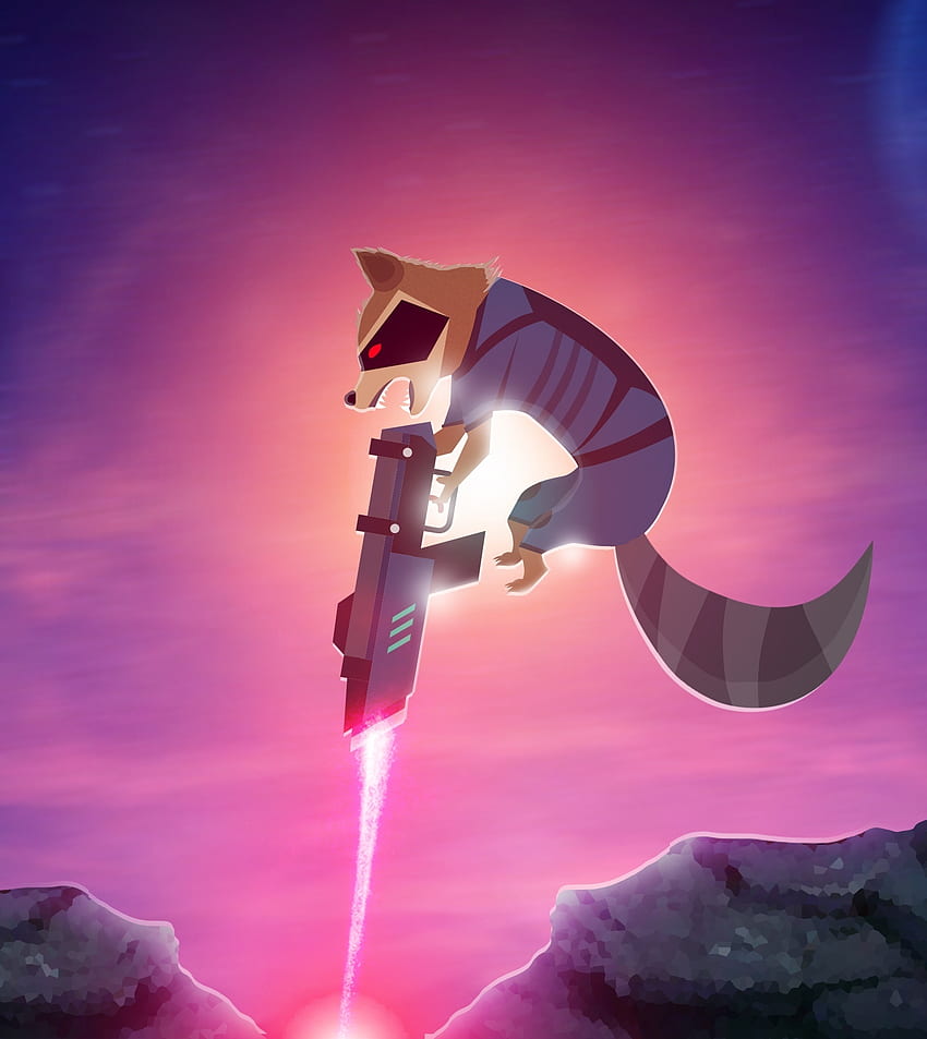 Rocket Raccoon, gardien, merveille Fond d'écran de téléphone HD