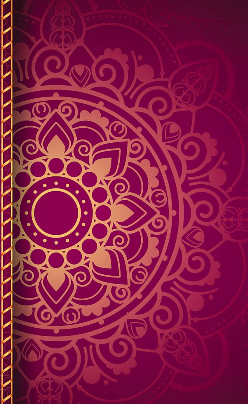 Mandala-Hintergrund und Hintergrund, rosa Mandala HD-Handy-Hintergrundbild