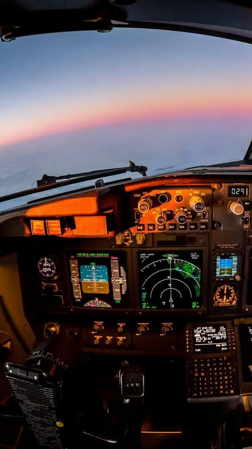 Cockpit du Boeing 737 Fond d'écran de téléphone HD