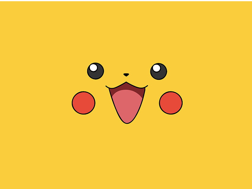 pokemon, Vídeo, Jogos, Amarelo, Pikachu, Faces, Simples papel de parede HD