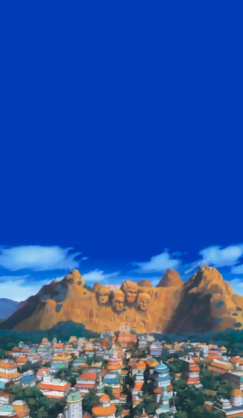 Konoha Naruto Scenery, Hidden Leaf Village HD phone wallpaper