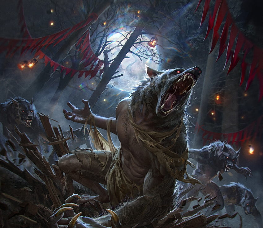 BITEFIGHT fantasy dark horror vampire werewolf monster online mmo evil  action fighting 1bfight strategy halloween spooky blood poster wallpaper, 1600x900, 646262