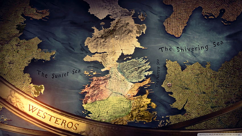 Map of Westeros, Skyrim Map HD wallpaper