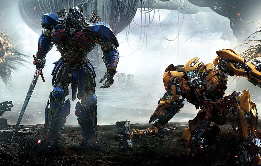 Chevrolet, Camaro, Action, Fantasy, Robot, Hummer, Warrior, Machine, The, Yellow, Transformers, Optimus Prime, Bumblebee, Michael Bay, Last, EXCLUSIVE for , section фильмы papel de parede HD