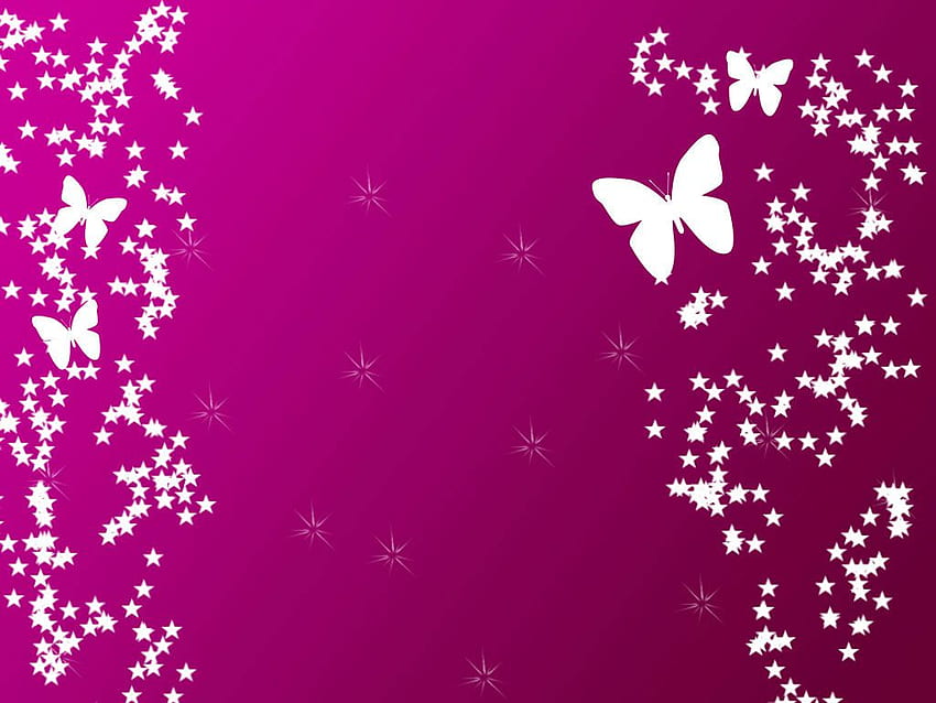 Pink Butterfly, Neon Pink Butterfly HD wallpaper
