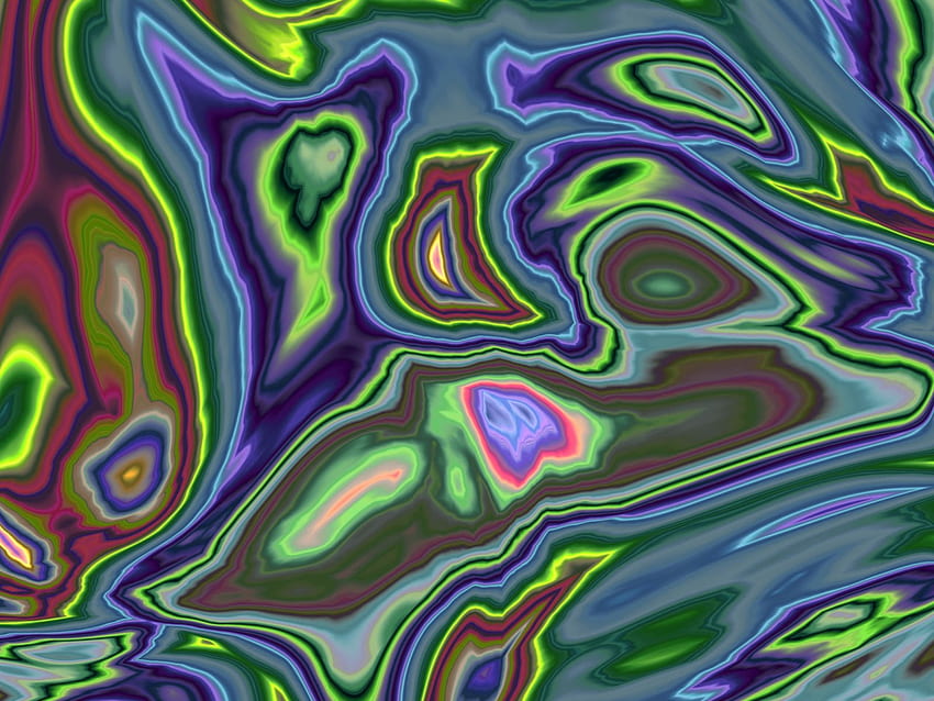 Vivid Ripple Swirls, warna-warni, abstrak, pelangi, pusaran, riak Wallpaper HD