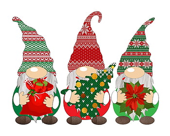 Christmas Gnomes Fabric Wallpaper and Home Decor  Spoonflower