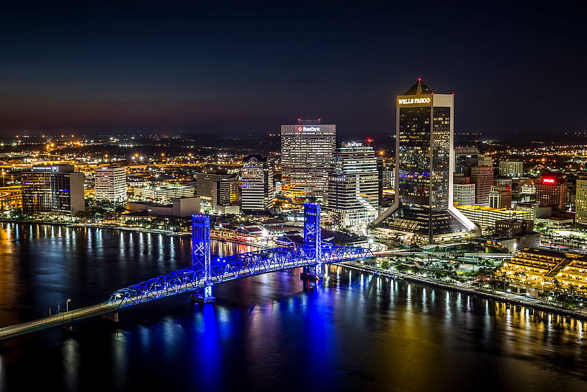 Jacksonville , Man Made, HQ, Jacksonville FL Skyline Wallpaper HD