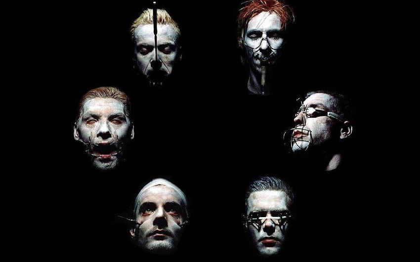 Rammstein, Band, Members, Faces, Horror HD wallpaper