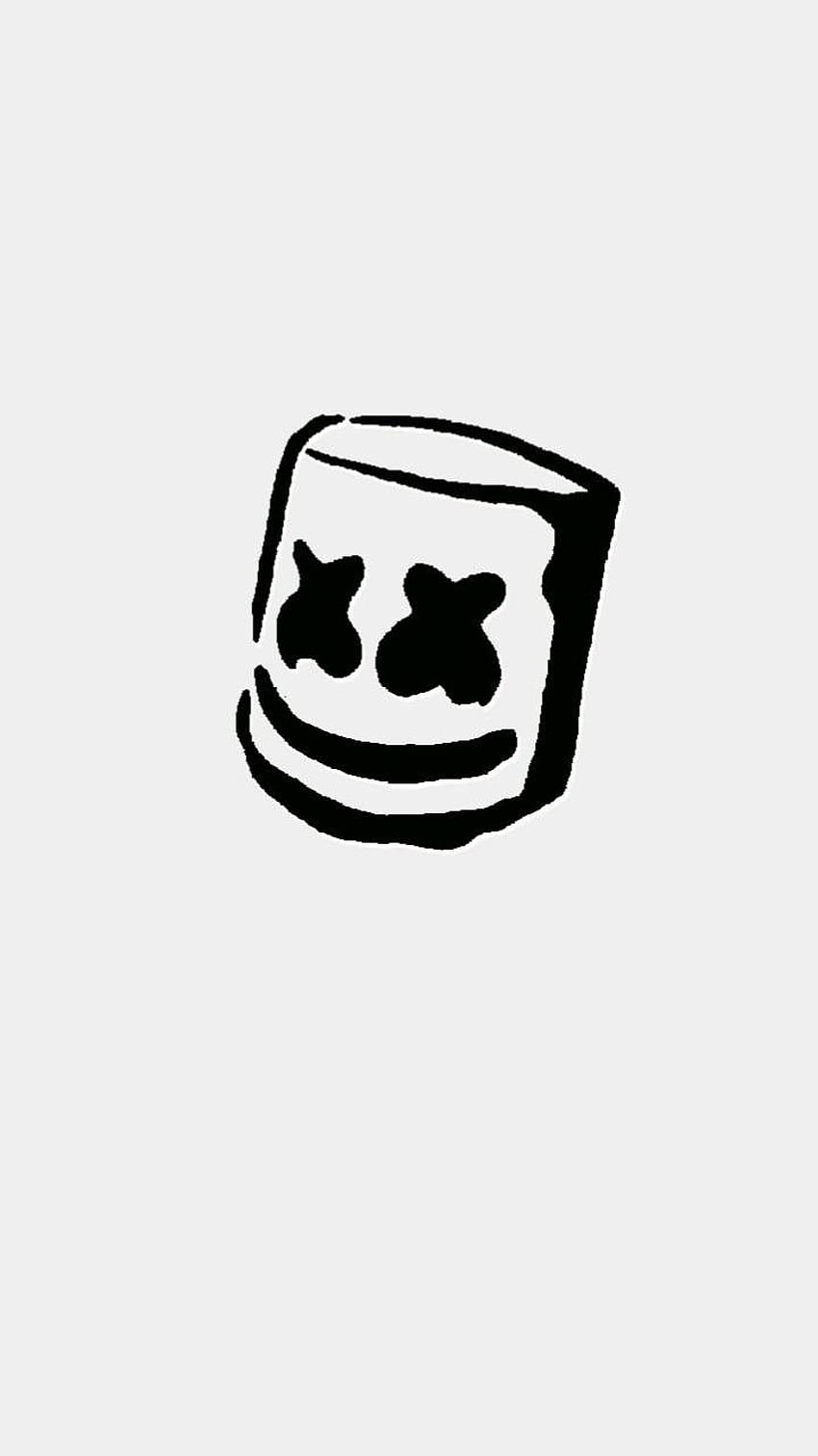 Marshmello Logo, Marshmello Face HD phone wallpaper