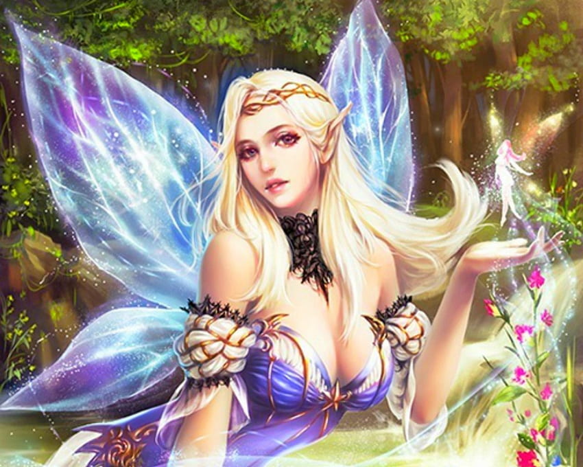 妖精、ファンタジー、女性、魔法 高画質の壁紙