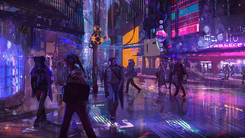 Cyberpunk Arkaplanı. Siberpunk, Siberpunk Tokyo HD duvar kağıdı