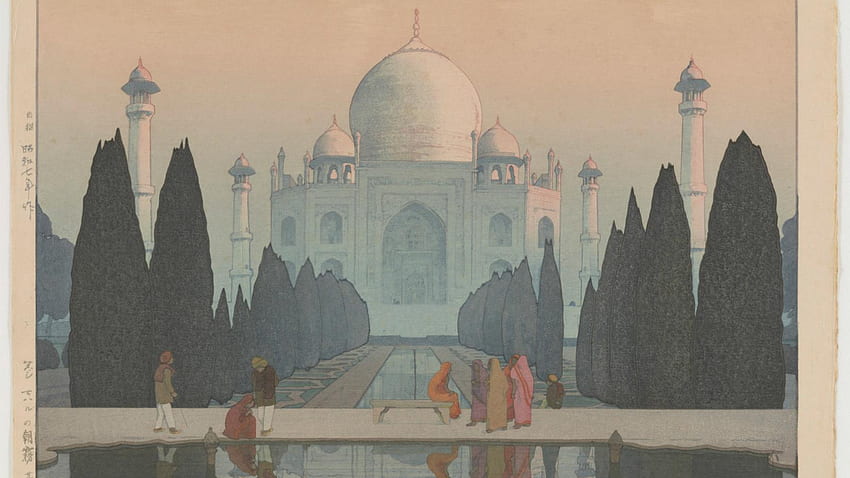 : 1930s India seen in Japanese woodblock prints, Hiroshi Yoshida HD wallpaper