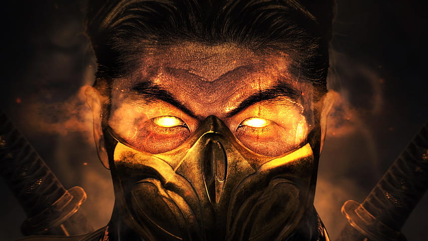 Mortal Kombat 11, Scorpion, Игри, 4480x2520 HD тапет