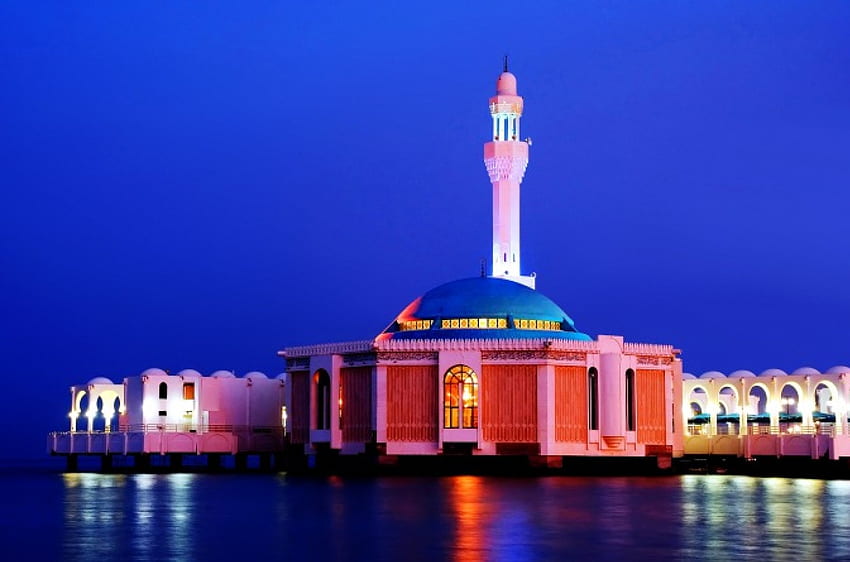 Masjid Indah Warna putih, putih, indah, warna, masjid Wallpaper HD