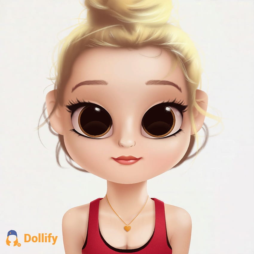 Doll iPhone Girly Cute Girl Cartoon , Dollify HD phone  wallpaper | Pxfuel