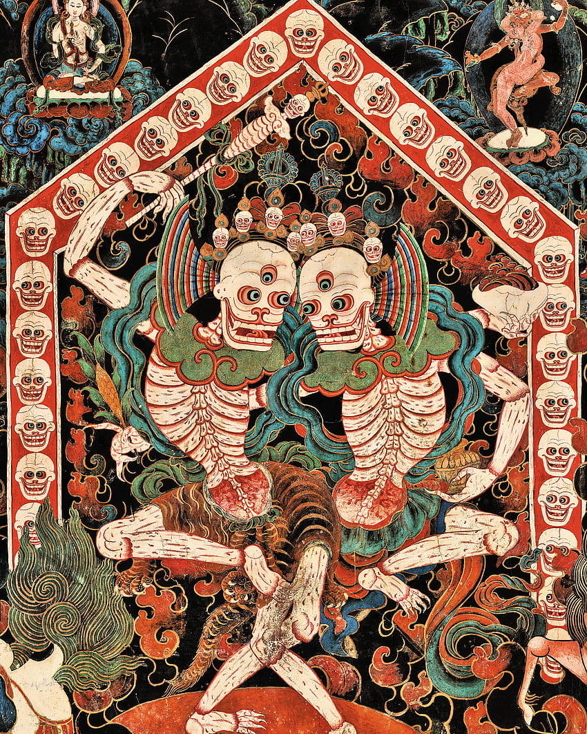 Tysiące lat tybetańskich arcydzieł ujawnione po raz pierwszy. Sztuka, sztuka buddyjska, sztuka buddyjska Tapeta na telefon HD
