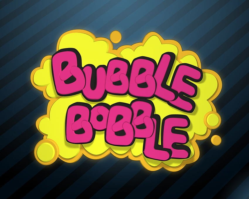gioco di bobble bolla. Titolo Bubble Bobble Sfondo HD