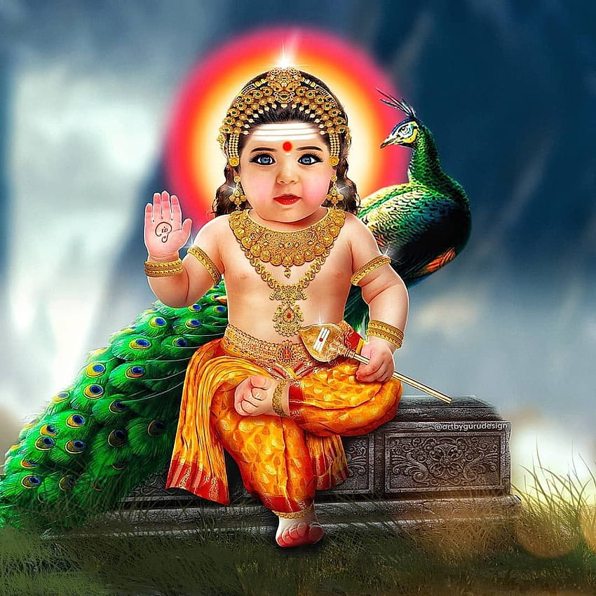 Baby-Murugar-Ideen. Lord Murugan, Lord Murugan, Lord Shiva-Familie HD-Handy-Hintergrundbild
