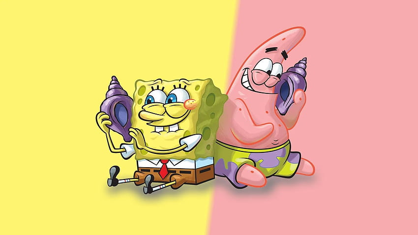 Spongebob Squarepants Spongebob and Patrick, Aesthetic Spongebob Laptop HD wallpaper