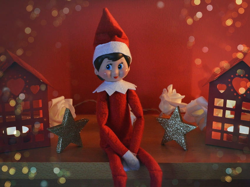 Notre nouvelle tradition de Noël. L'elfe sur l'étagère ® ♥, elfe mignon Fond d'écran HD
