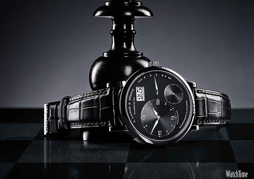 Orologio: orologi A. Lange & Söhne in nero di base. WatchTime, orologio da polso Sfondo HD