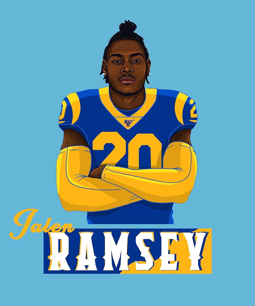 Jalen Ramsey T Shirt Rams Jersey Costume Trade Clothing For Fans Short Sleeve Unisex. Jalen Ramsey, Nfl Football Art, Nfl Football 49ers Papel de parede de celular HD