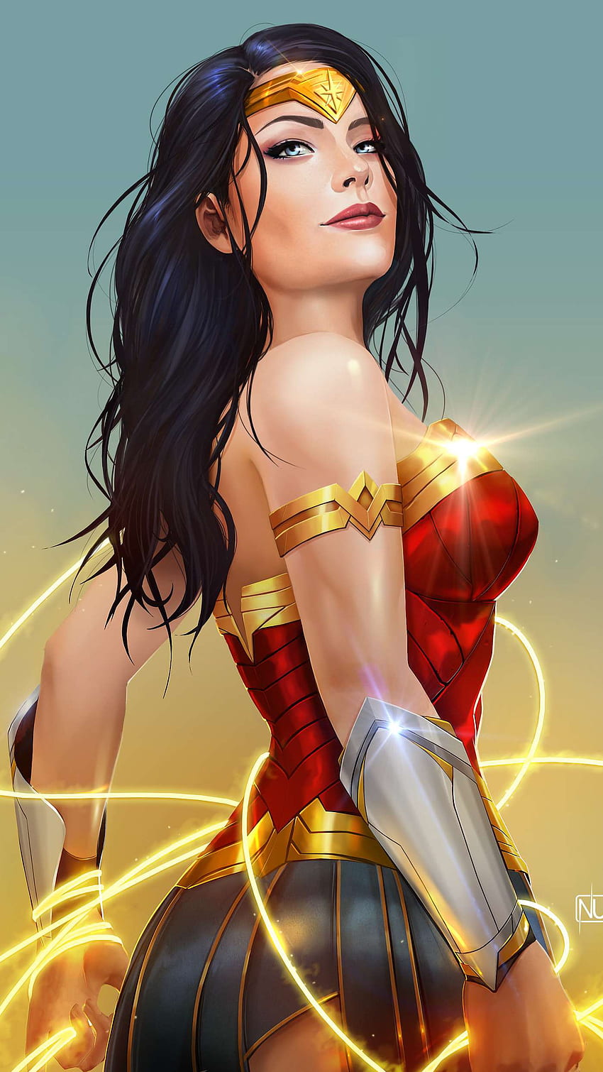 Wonder Woman Animated Art, Wonder Woman Android HD phone wallpaper