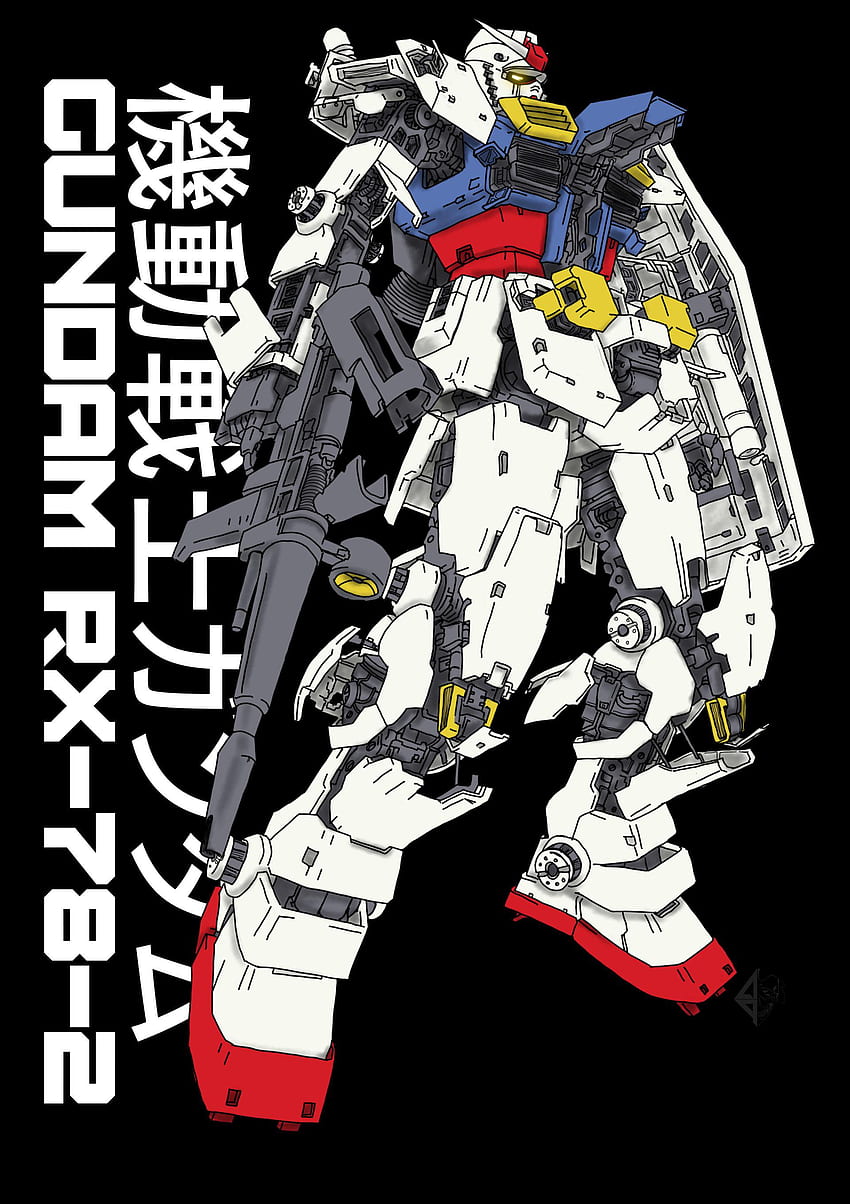 Мобилен костюм Gundam RX 78 2 : R Iphone, RX 78-2 HD тапет за телефон