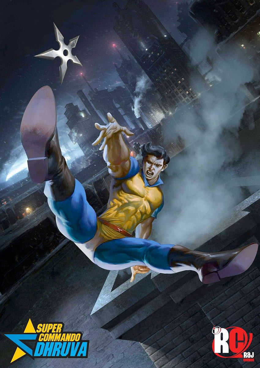 Super Commando Dhruva Raj Comics Superhero. Superhero comic, Indian comics, Comics HD phone wallpaper