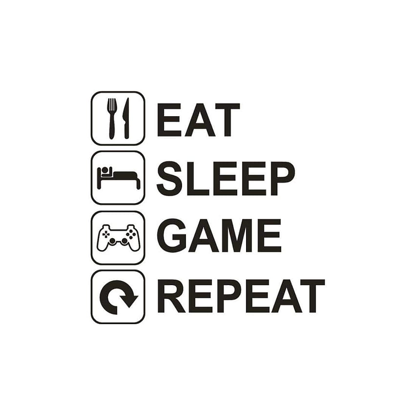 Repetir el juego Eat Sleep fondo de pantalla del teléfono