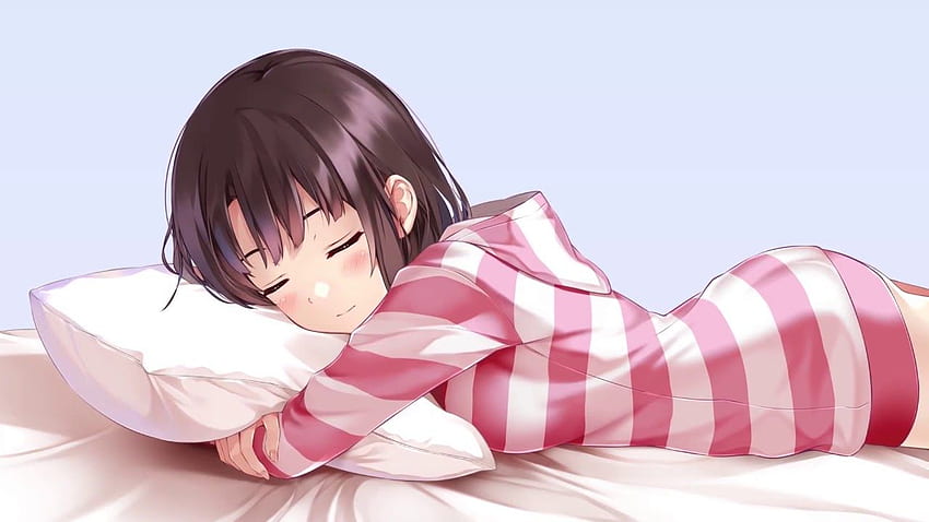 Adorable Anime Girl Sleeping Animated, Sleepy Cute HD wallpaper