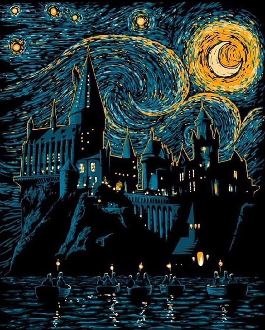 Hogwarts starry night. Harry potter , Harry potter art, Harry potter drawings, Harry Potter Dementor HD phone wallpaper