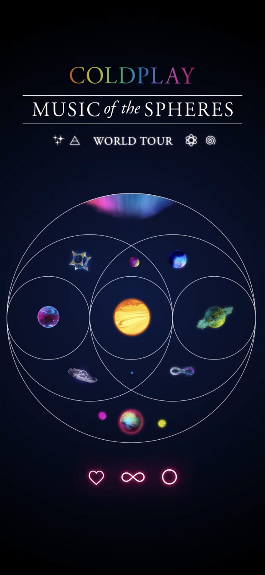 Coldplay, mundo, objeto astronómico fondo de pantalla del teléfono