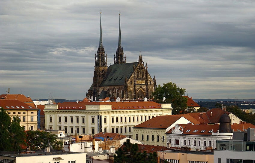 Czech Republic, Cathedral, The Czech Republic, Brno Czech Republic HD wallpaper