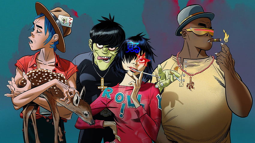 La band animata Gorillaz ottiene un lungometraggio Netflix, Damon Albarn Sfondo HD