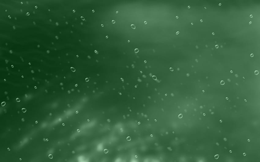 Raindrops on your (II), drops, abstract, rain, green HD wallpaper